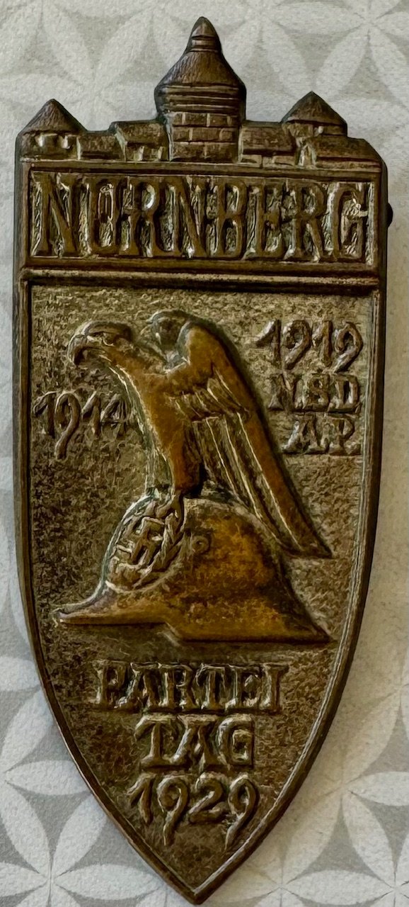 Nürnberg Party Day 1929 Badge #17824 