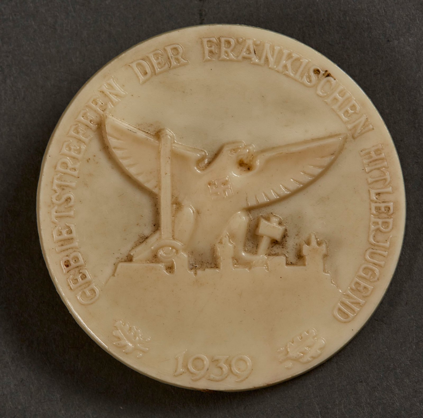 Gebietsstreffen der Fränkischen Hitlerjugend 1939 Tinnie #15610 