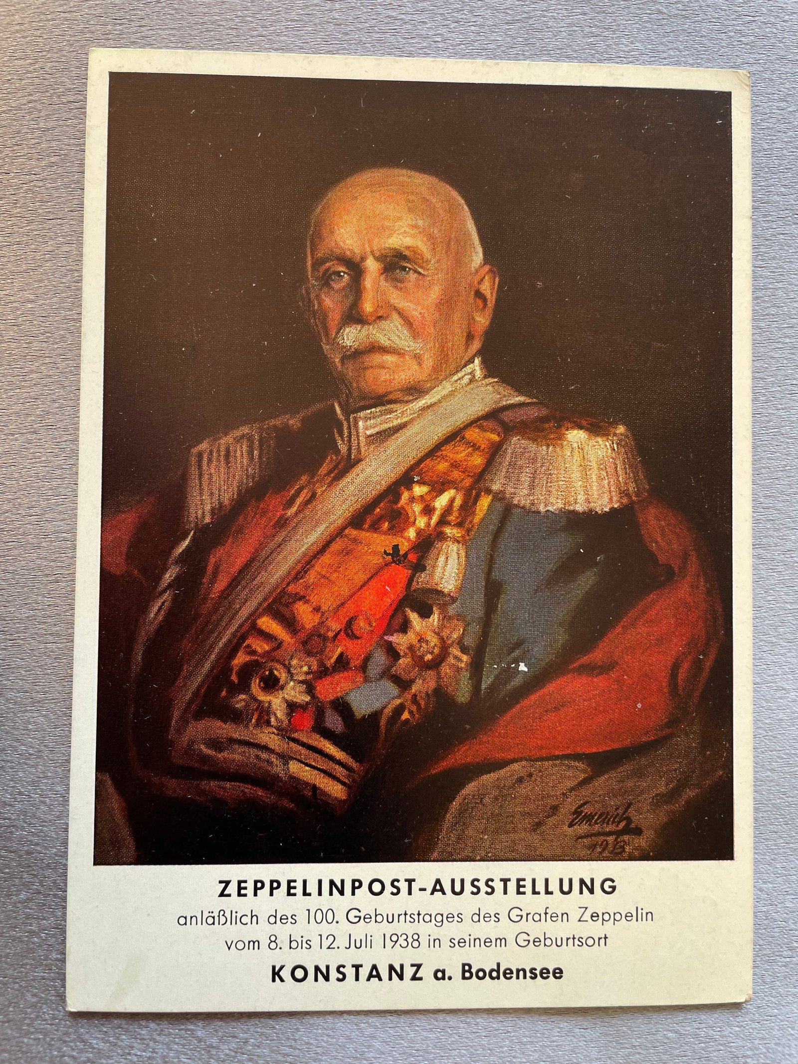Zeppelinpost Ausstellung Postcard #14965 