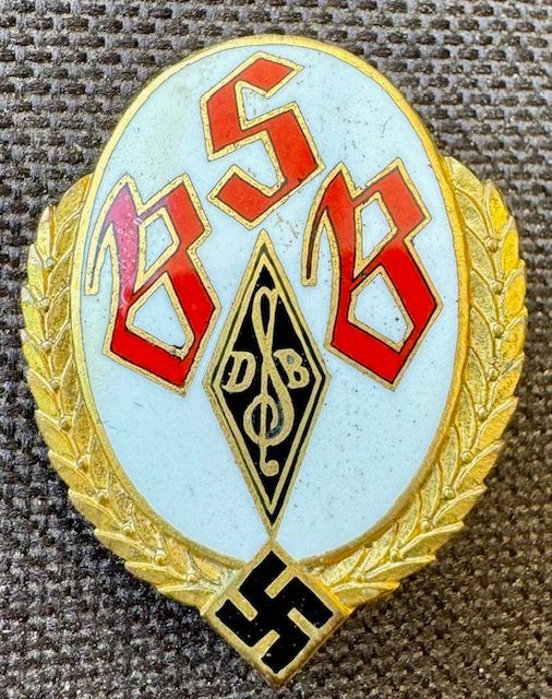 German Singers Association Gau Badge of Honor Thuringin #18026 