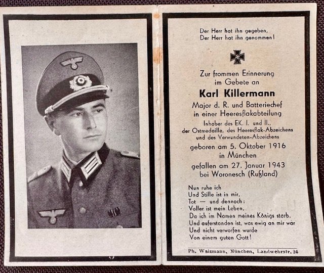 German Death Card #18634 