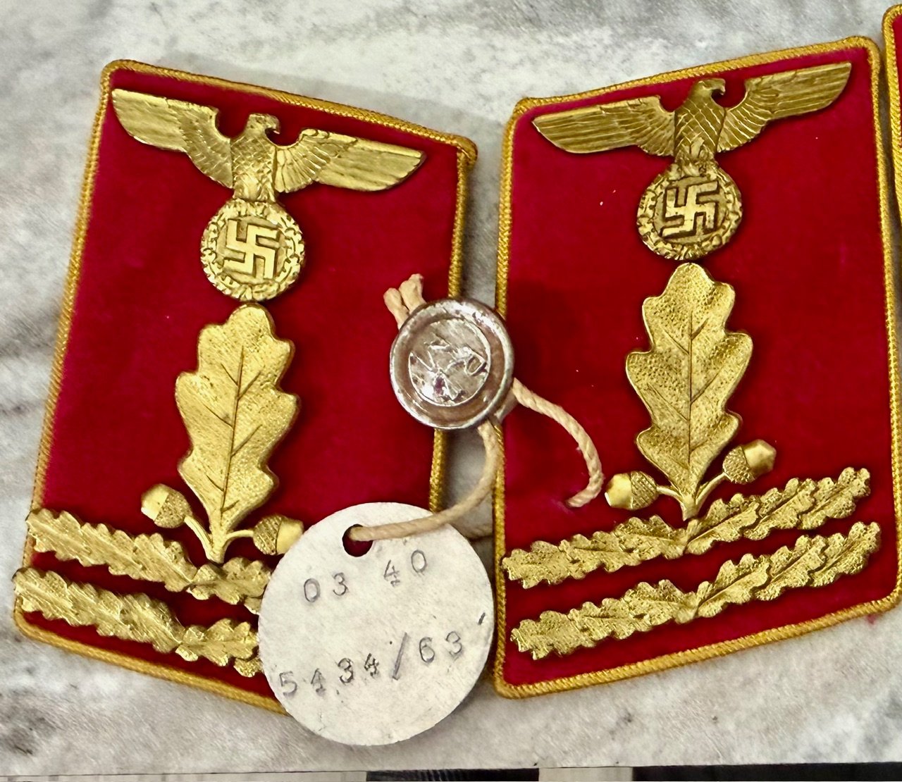 Reich Hauptabschnittsleiter Collar Tabs #20196 