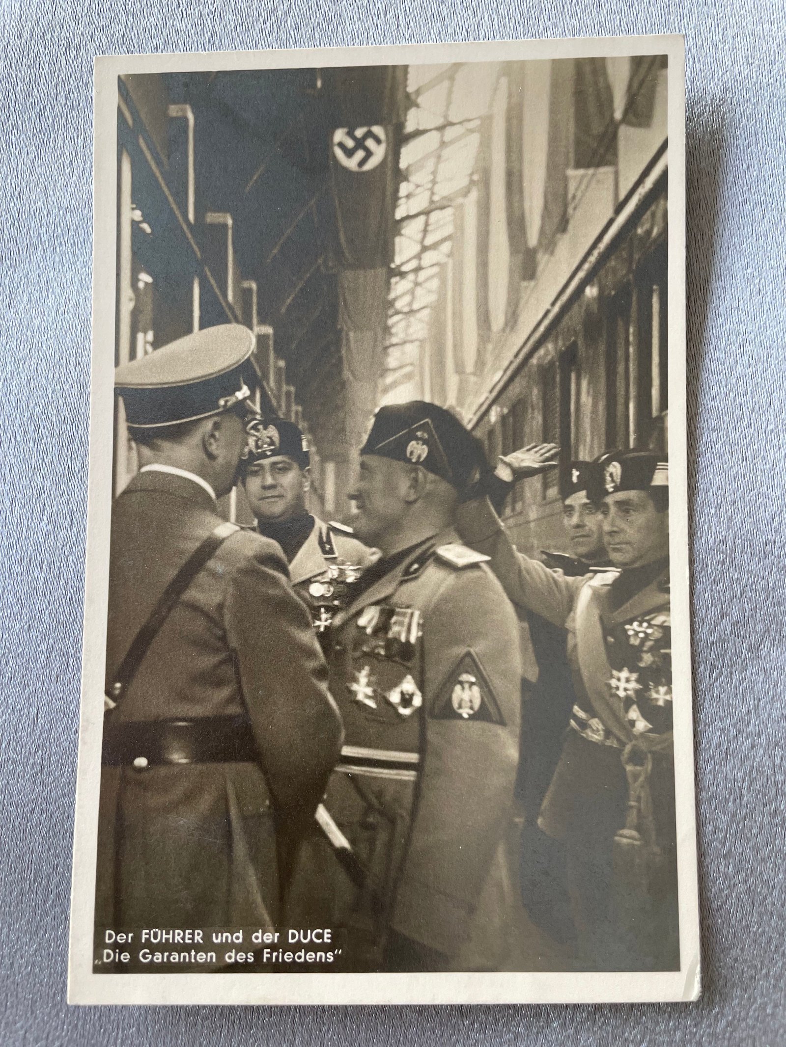 Der Führer und der Duce Postcard #14846 