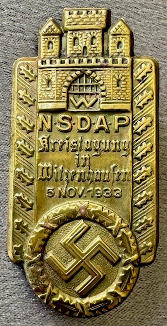 NSDAP Kreistagung in Witzenhausen 5. Nov. 1933 Tinnie #19747 