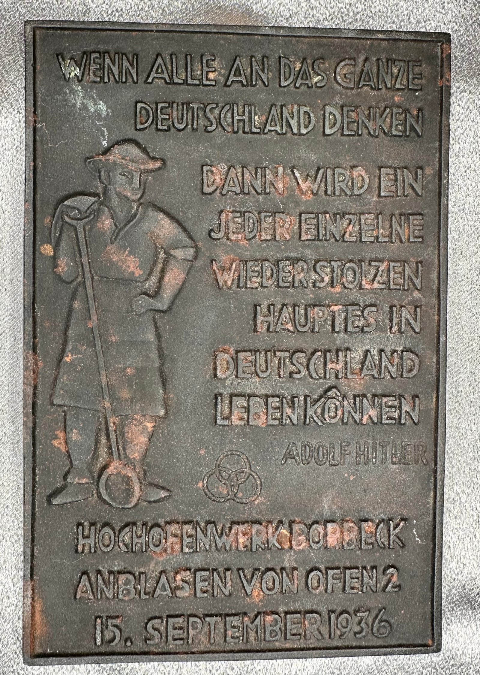 Hitler Quote Plaque #17333 