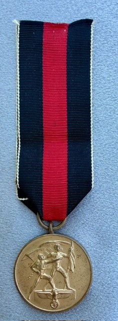 1938 Czech Annexation Medal #20335 