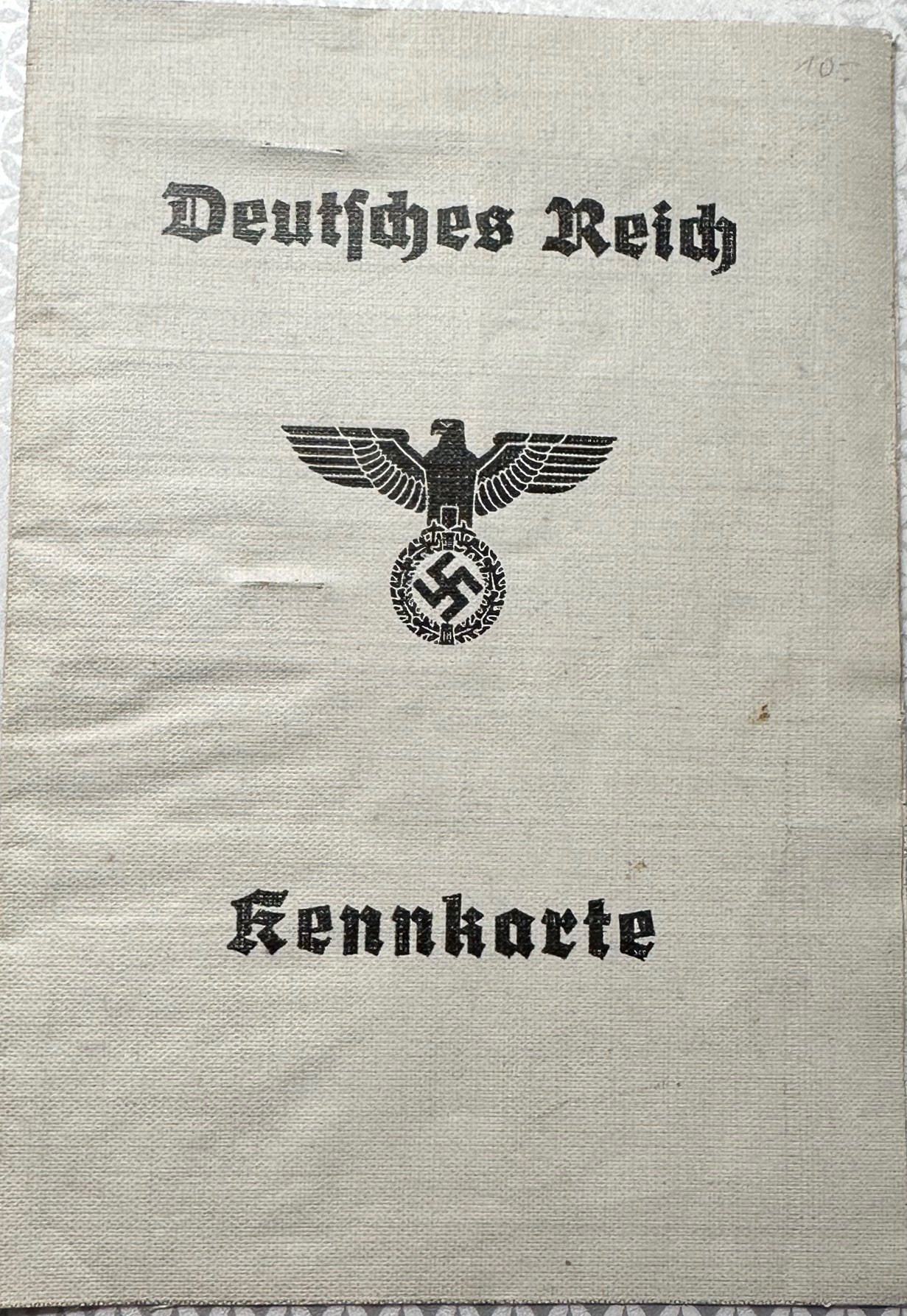 Deutsches Reich Kennkarte #17386 