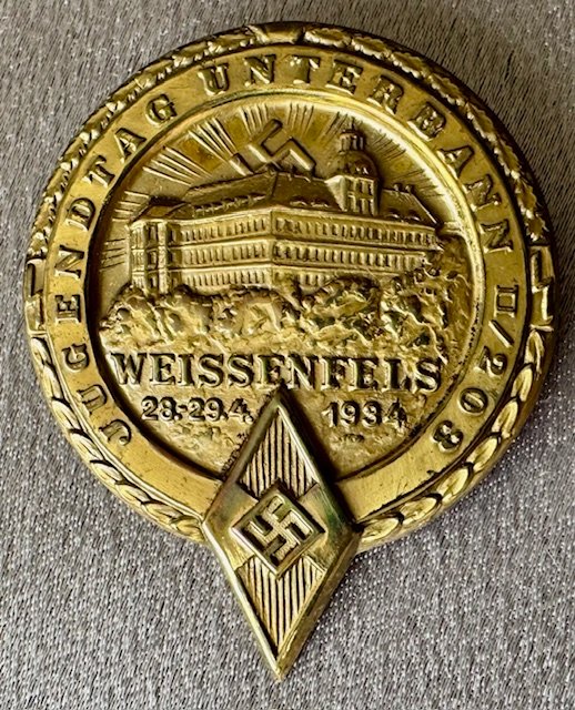 Jugendtag Unterbann II/203 Weissenfels 28.-29.4.1934 Tinnie #19674 