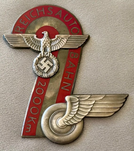 Reichsautobahn 2000 KM Plaque #19855 