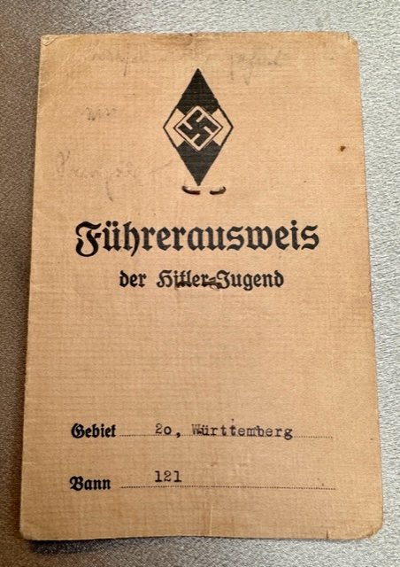 Führerausweis der Hitler-Jugend #16335 