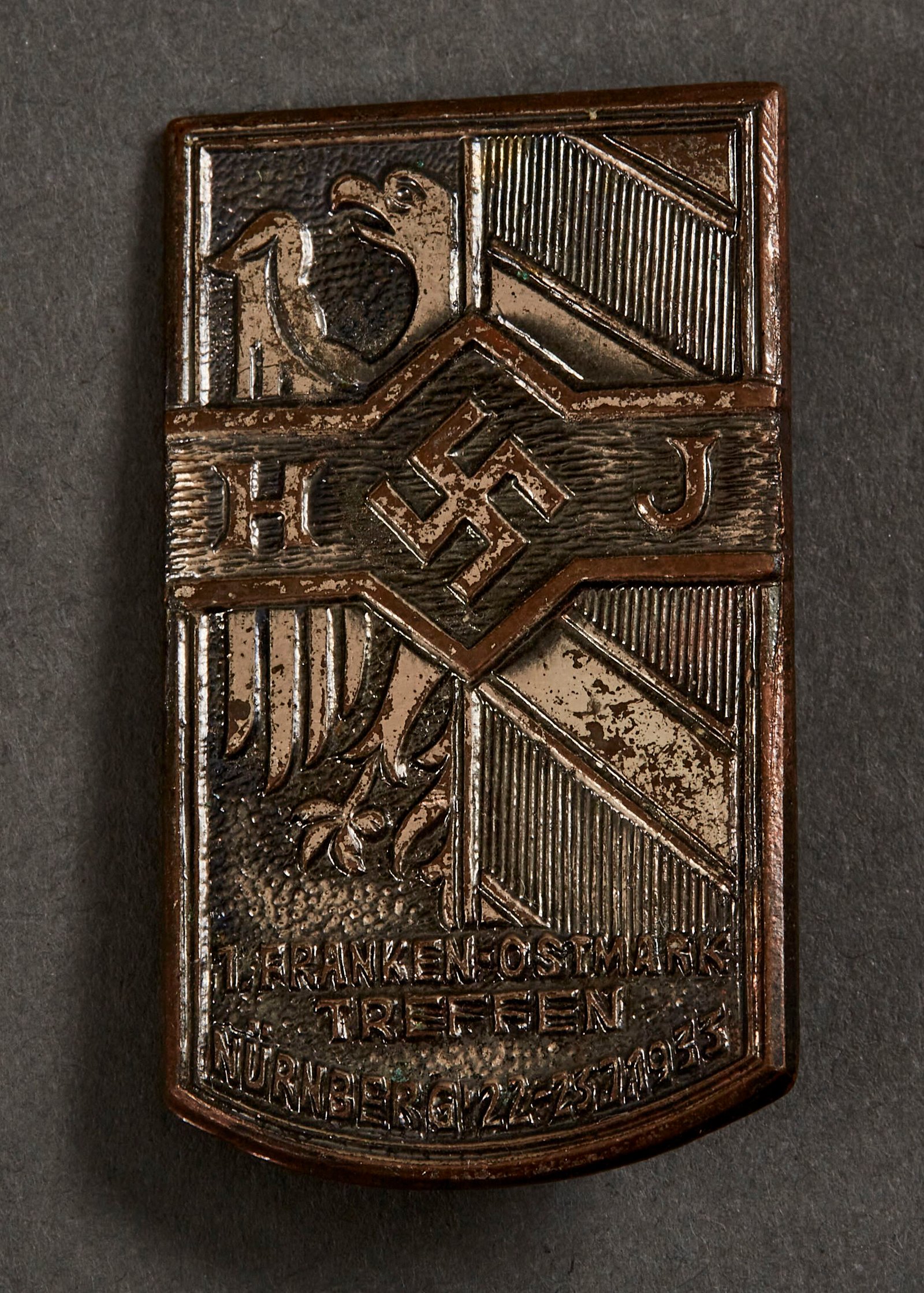 HJ Franken-Ostmark Treffen Nürnberg 22.-23.7.1933 Tinnie #15627 