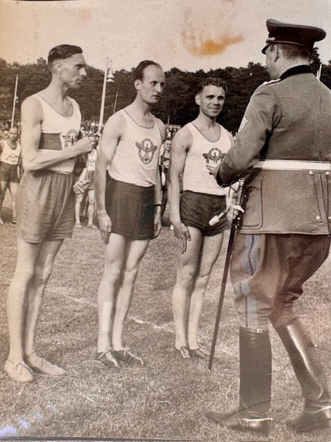 General Daluege Congratulates Police Athletes #18668 