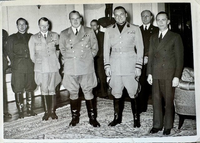 Count Dino Grandi with Dr. Goebbels and Hans Frank #18456 