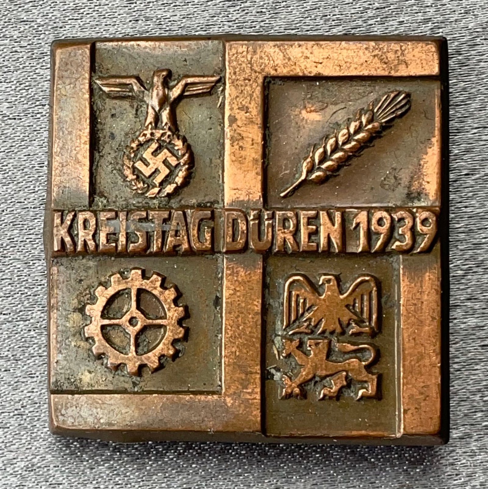 Kreistag Düren 1939 Tinnie #15675 