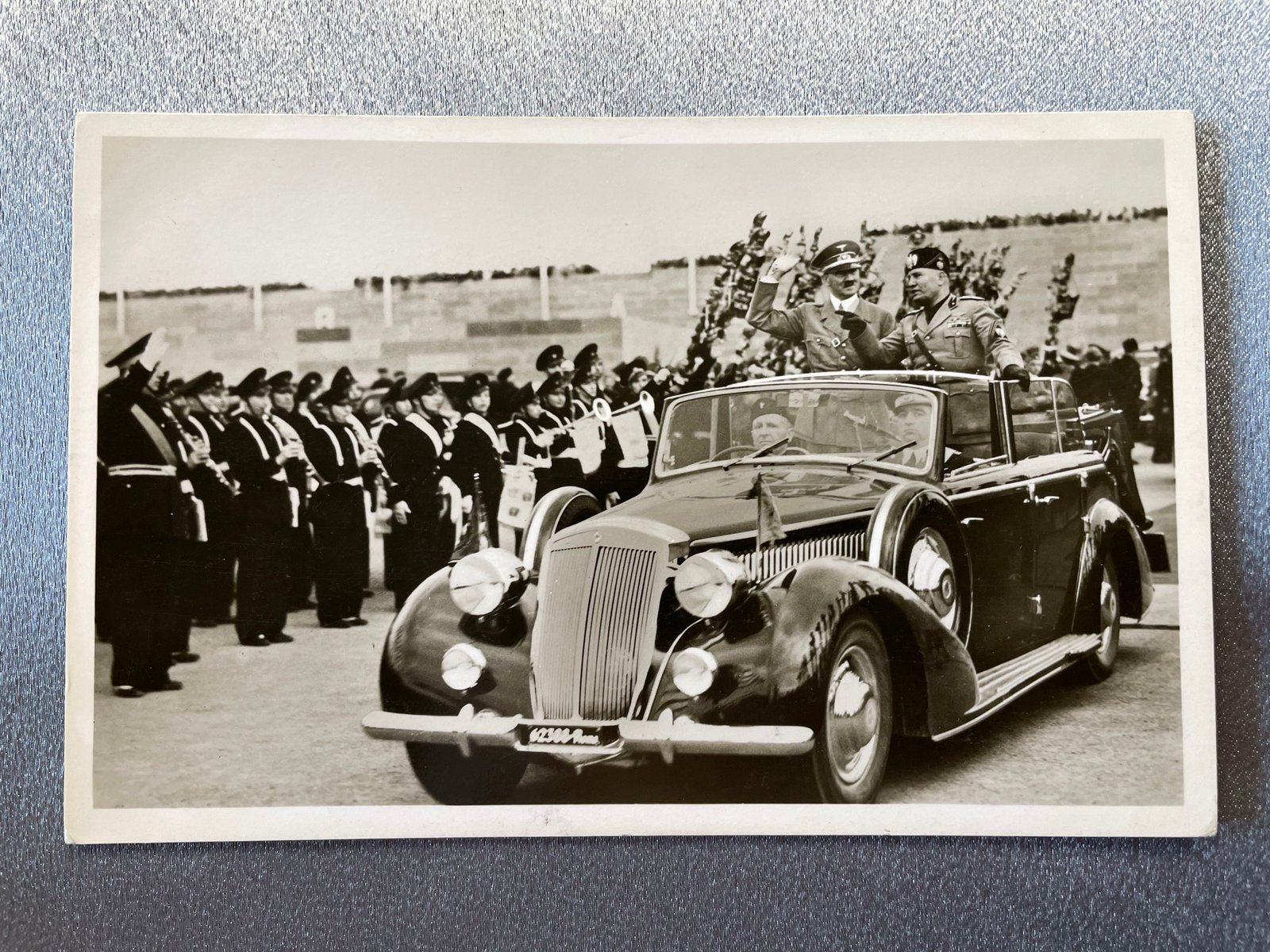 Hitler Mussolini Postcard #15066 