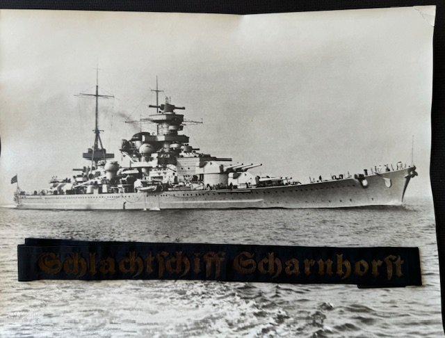 Schlachtschiff Scharnhorst Cap Tally #17964 