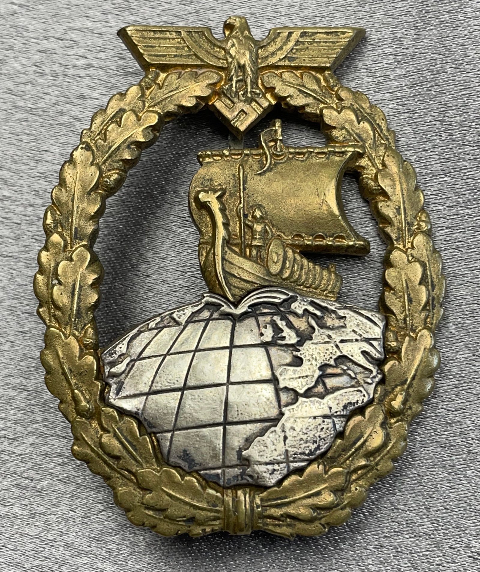Kriegsmarine Auxiliary Cruiser War Badge #15427 
