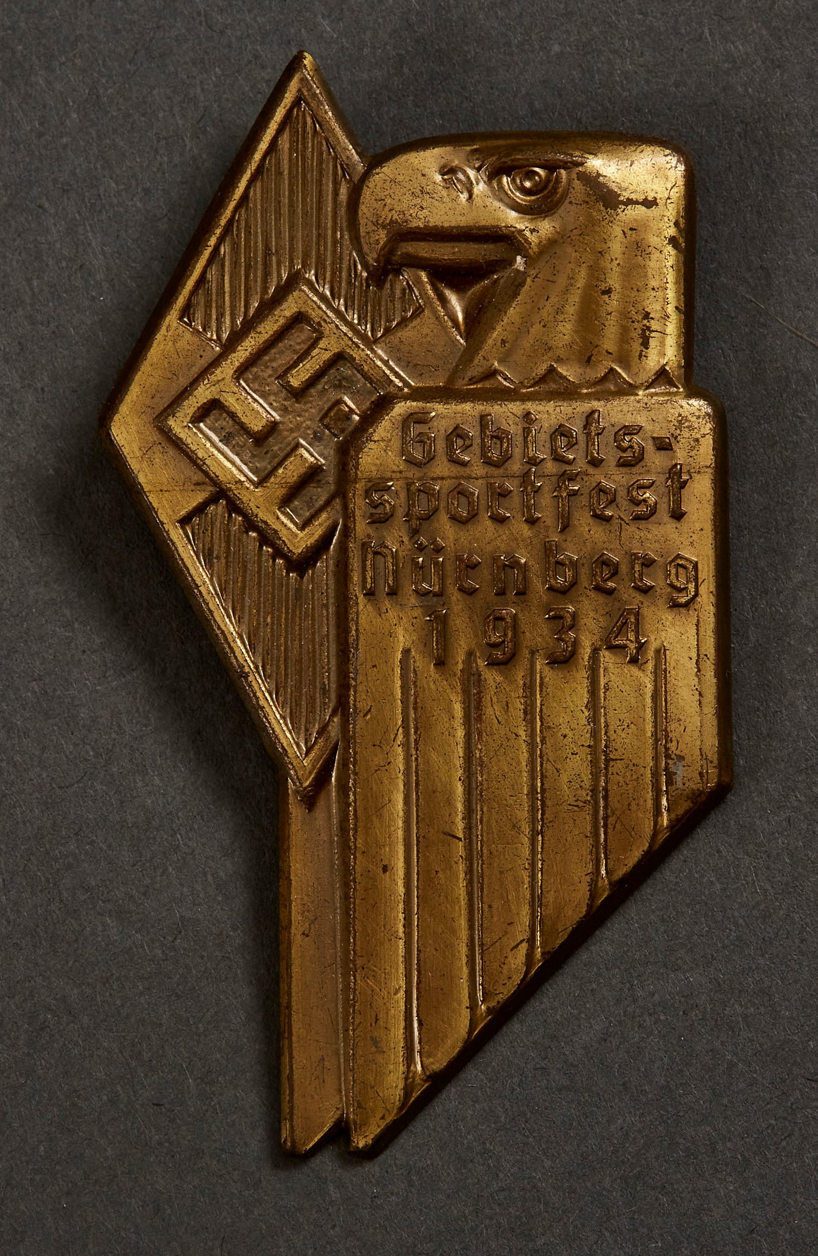HJ Gebiets Sportfest Nürnberg 1934 Tinnie #15574 