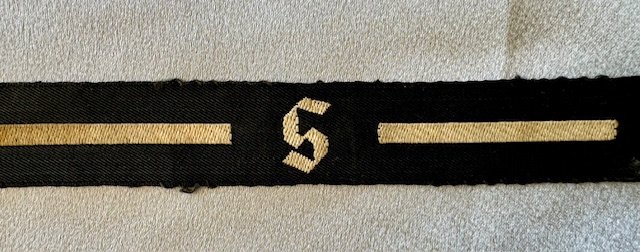 Reichsarbeitsdienst (RAD) Ärmelband \"S\" (Saar) für Führer #18092 