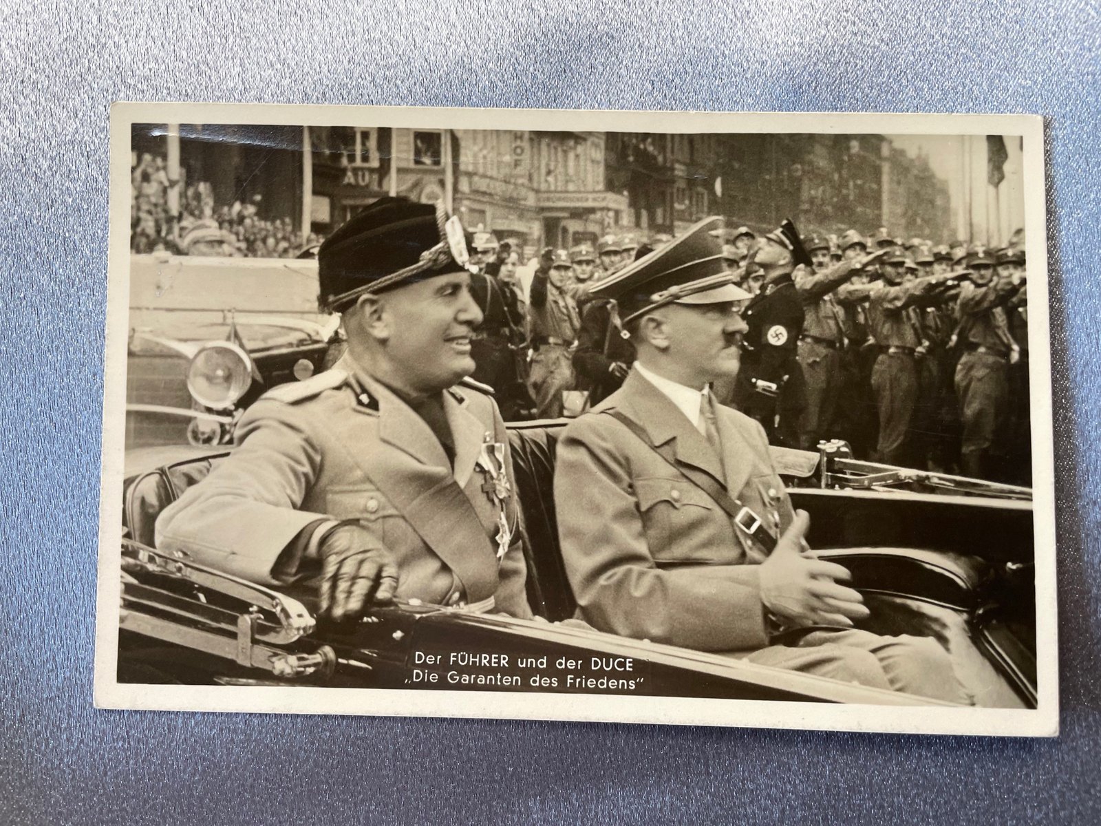Hitler Mussolini Postcard #15161 
