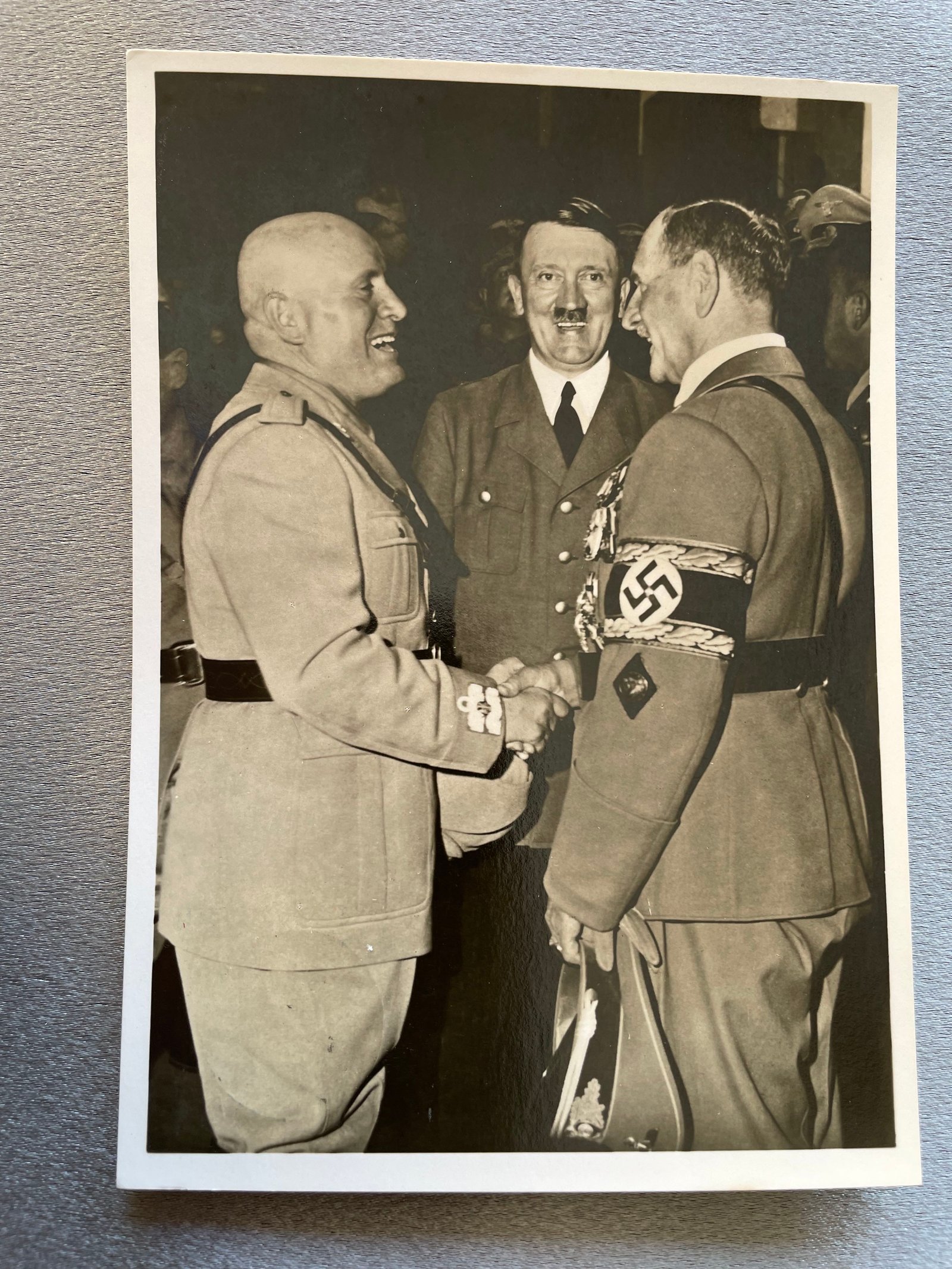 Hitler Mussolini von Epp Postcard, from Karl Hennig Collection #14982 