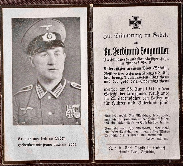 German Death Card #18640 