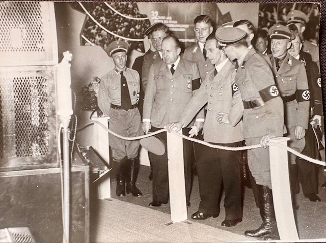 Goebbels with Funk Berlin 1937 #19479 