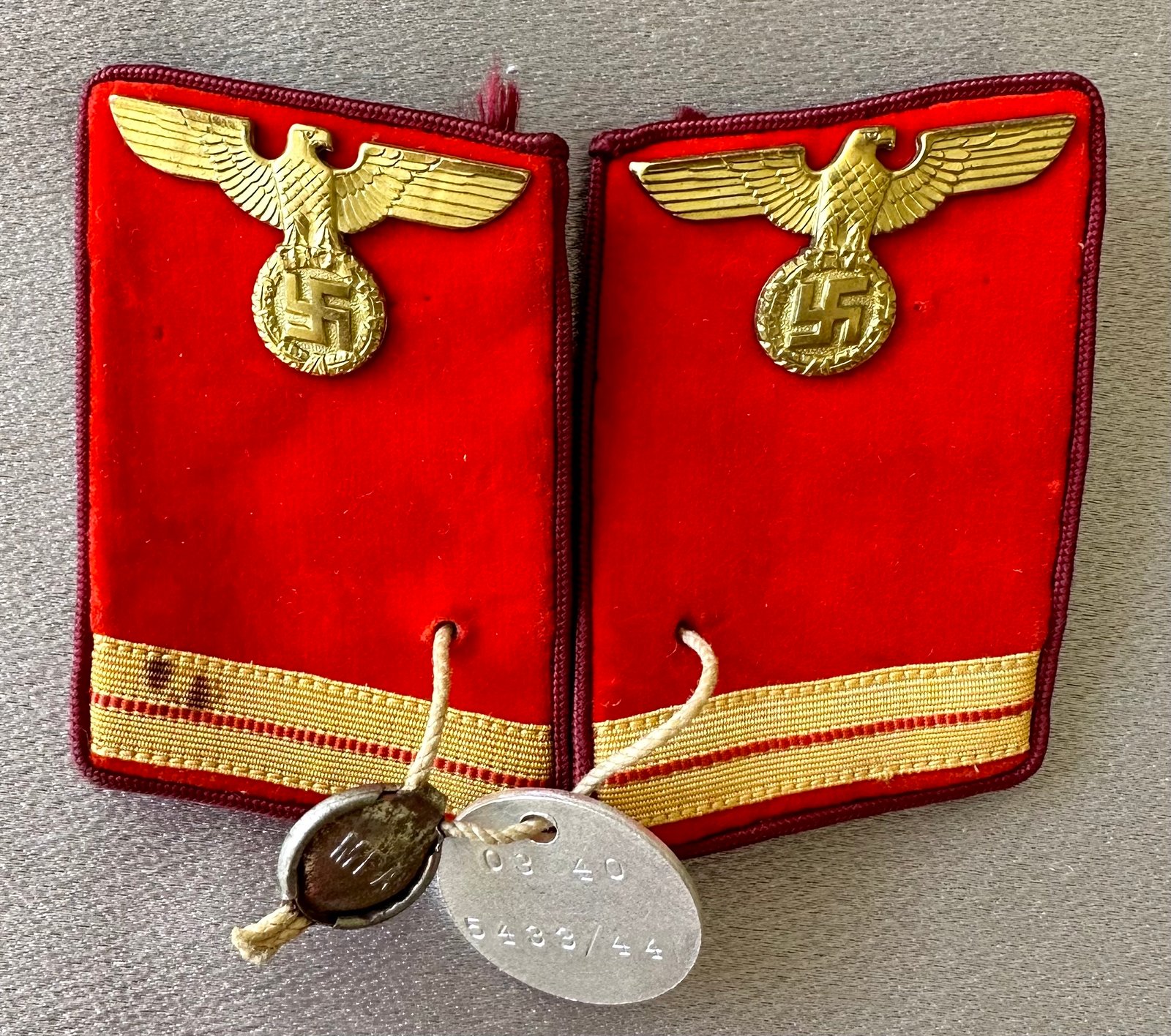 Gauleitung Oberhelfer Collar Tabs #16587 