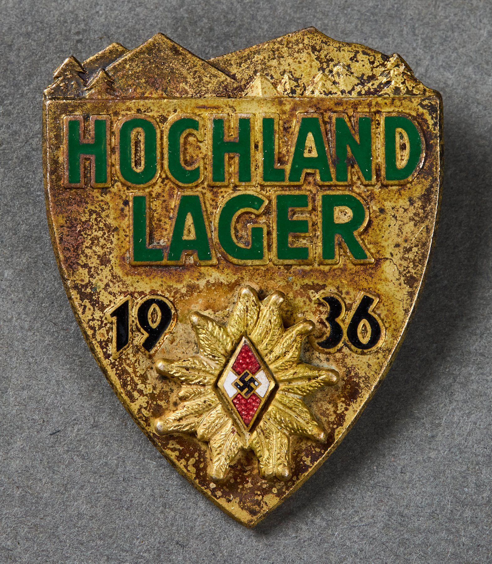 HJ Hochland Lager 1936 Badge #21730 