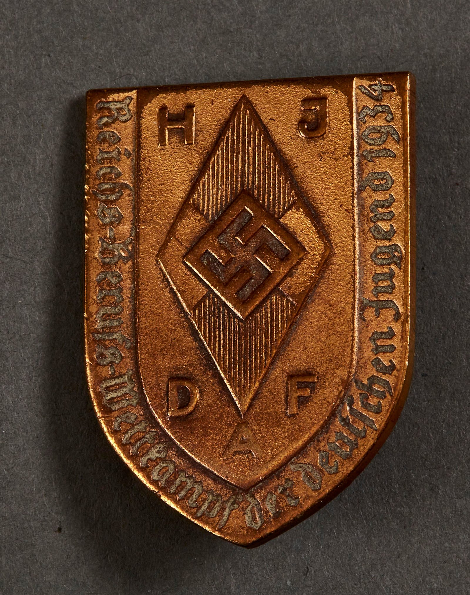 HJ DAF Reichs-Berufs-Wettkampf der Deutschen Jugend 1934 Tinnie #15661 