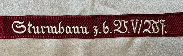Sturmbann z.b.V V/WF Cuff Title #18065 