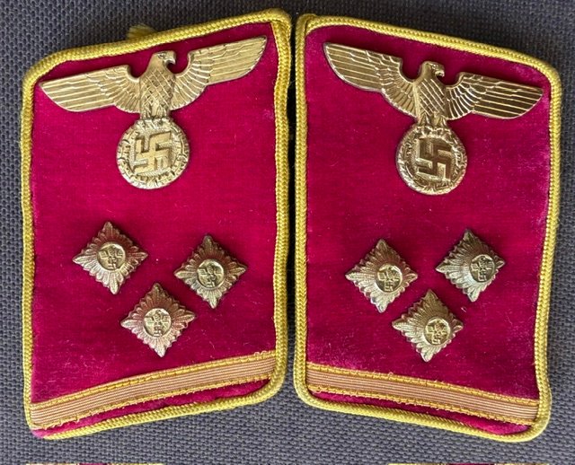 Reichsleitung Obereinsatzleiter Collar Tabs #21914 