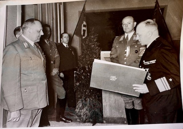 Gauleiter Fritz Wächtler with Admiral Walter Warzecha #18908 