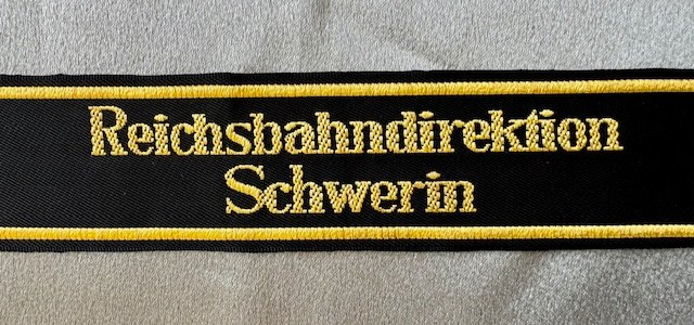Deutsche Reichsbahndirektion Schwerin Cuff Title #18062 