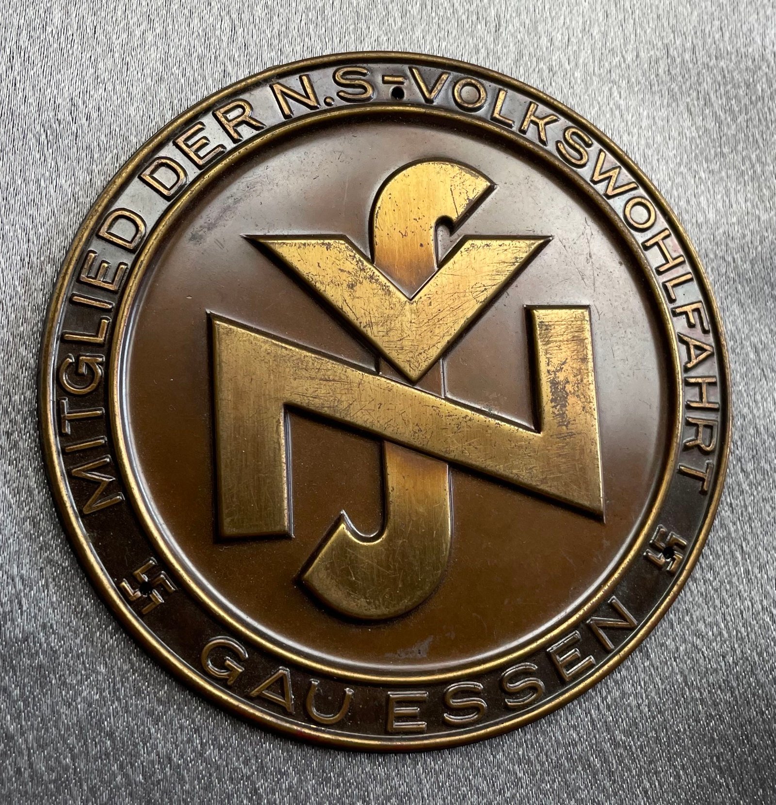 Gau Essen Membership Plaque #15762 