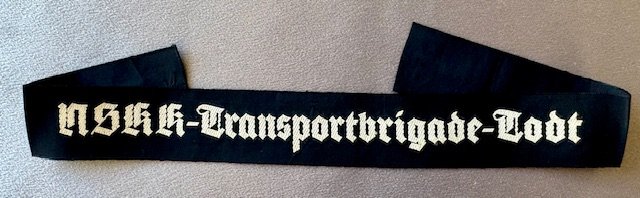 NSKK Transportbrigade Todt Cuff Title #18936 