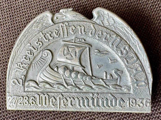 2. Kreistreffen der NSDAP 27/28 6. Wesermünde 1936 Tinnie #19989 