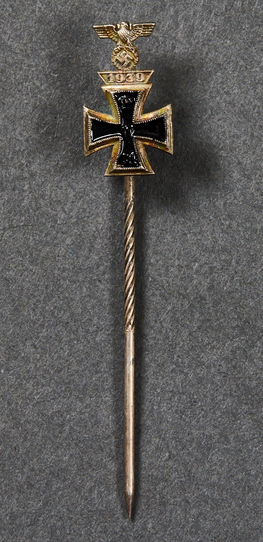 WWI Iron Cross 2nd Class with 1939 Clasp Stickpin #22327 