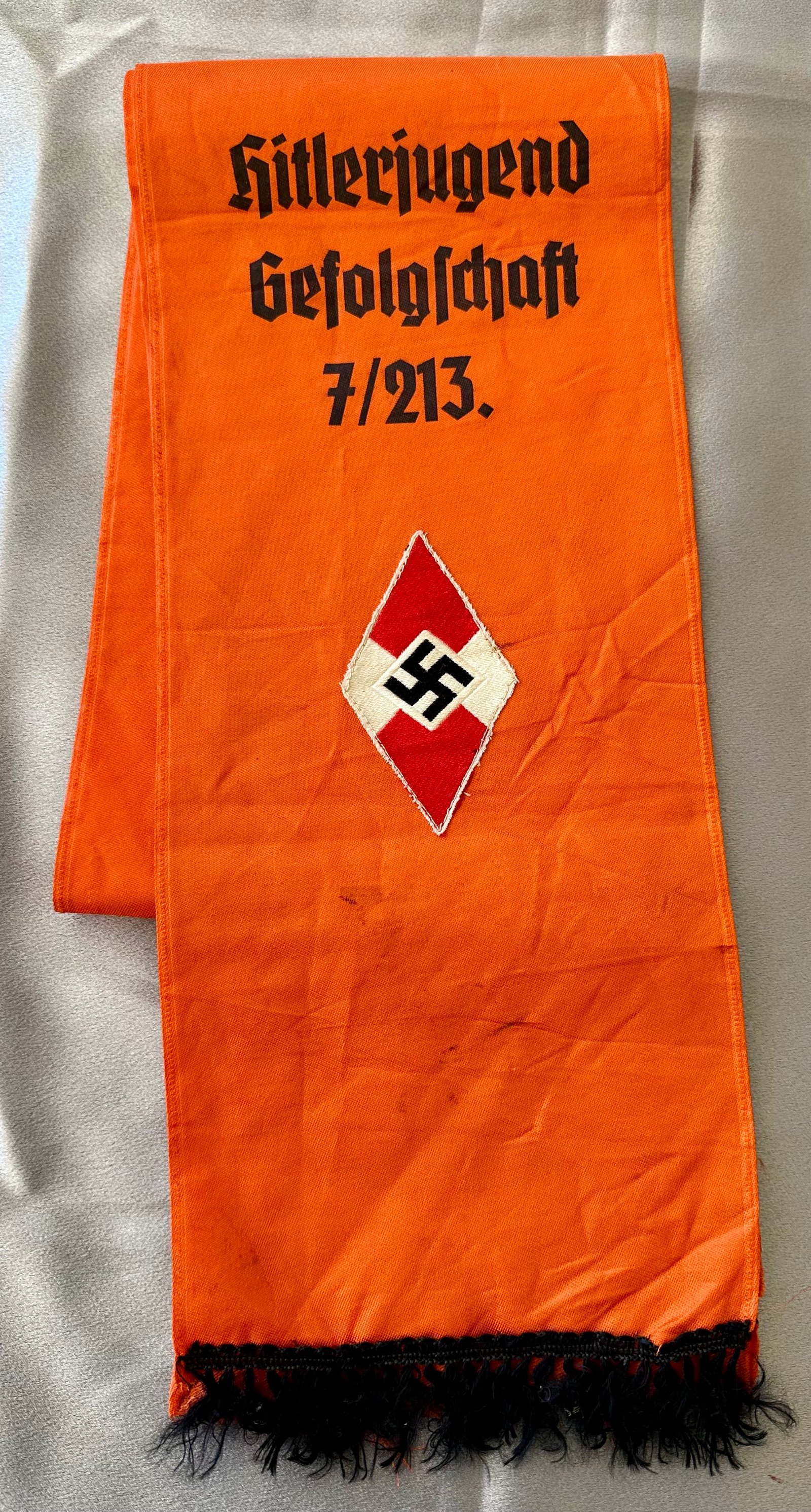 Hitlerjugend Gefolgschaft 7/213 Sash #17272 