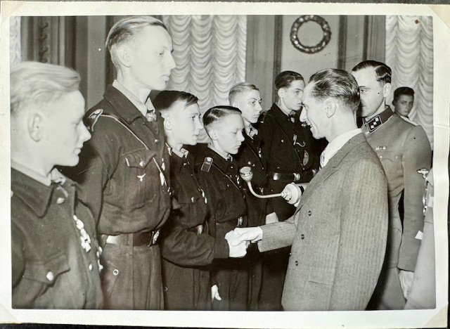 Brave Hitler Youths received in the presence of Dr Goebbels #18182 