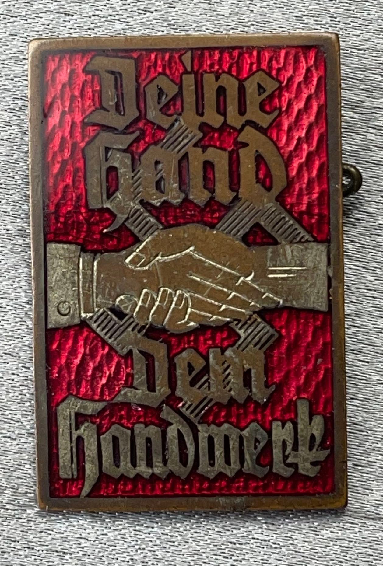 Deine Hand dem Handwerk Badge #15676 