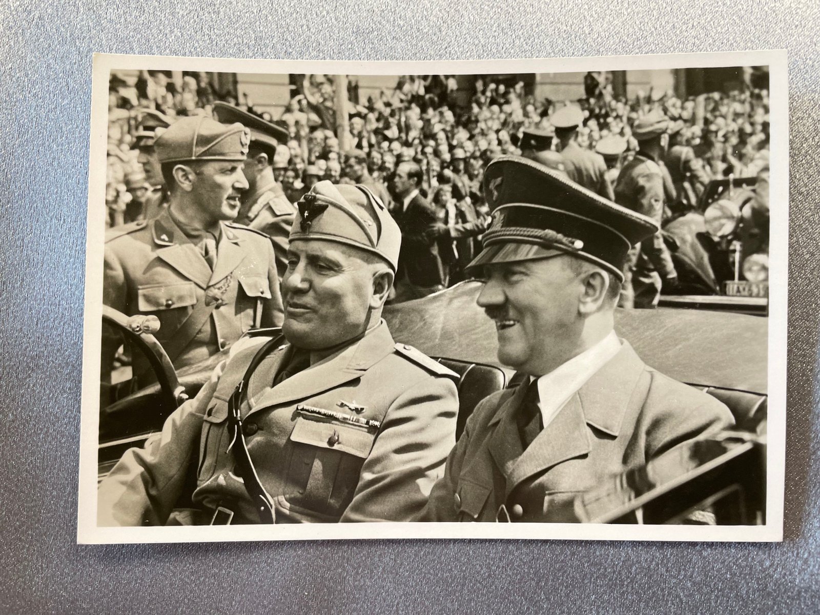 Hitler Mussolini Postcard #15076 