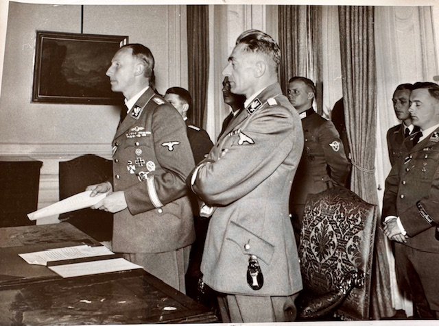 Reinhard Heydrich with Karl Frank #19436 