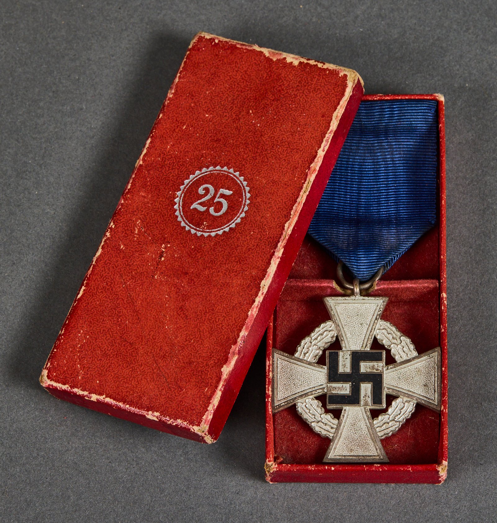 25 Year Faithful Service Cross, cased #21784 