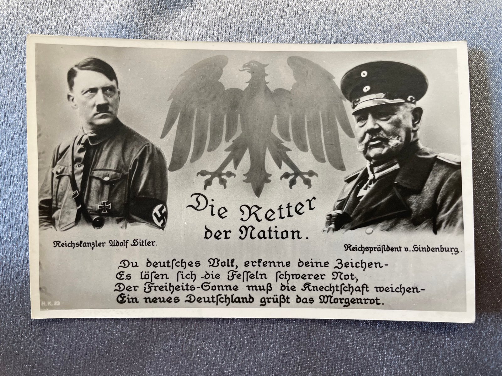 Hitler Hindenburg Postcard #15036 