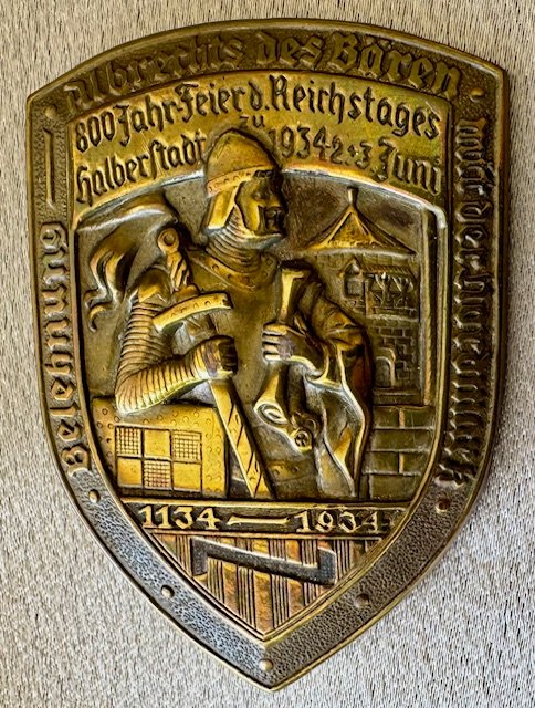 800 Jahr Feier d. Reichstages Halberstadt 1934 Tinnie #19788 