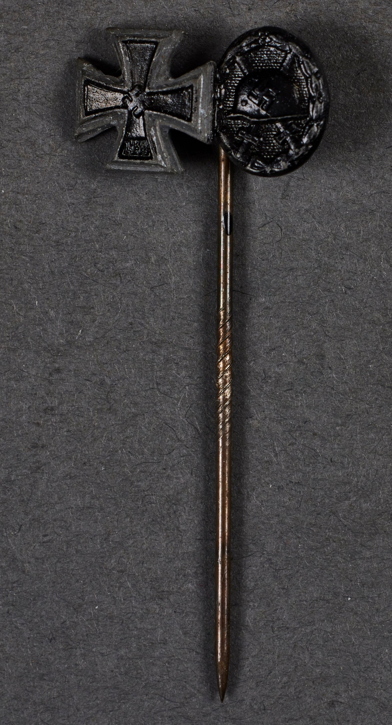 Iron Cross with Black Wound Stickpin #22066 