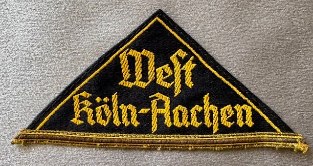 HJ West Köln-Aachen District Sleeve Triangle #18772 
