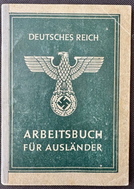 Deutsches Reich Arbeitsbuch für Ausländer #17784 