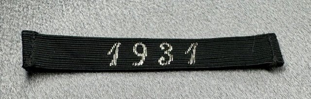 1931 NSDAP Entry Year Ribbon #17742 